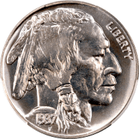 1937 Buffalo Nickel (5c) Obverse Image
