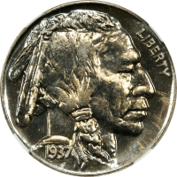 1937 Buffalo Nickel (5c) OBVERSE Image