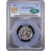 1937 Buffalo Nickel (5c) Obverse Slab Image