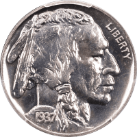 1937 Buffalo Nickel (5c) Obverse Image