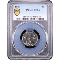 1937 Buffalo Nickel (5c) Obverse Slab Image