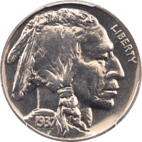 1937 Buffalo Nickel (5c) Obverse Image