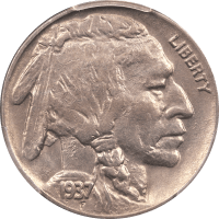 1937-D 3 Legs Buffalo Nickel (5c) Obverse Image