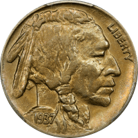 1937-D 3 Legs Buffalo Nickel (5c) OBVERSE Image