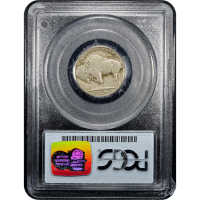 1937-D 3 Legs Buffalo Nickel (5c) Reverse Slab Image