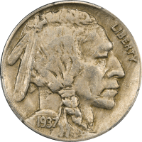 1937-D 3 Legs Buffalo Nickel (5c) Obverse Image