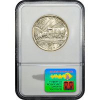 1937-D Oregon Commemorative Half Dollar (50c) Reverse Slab Image