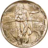 1937-D Oregon Commemorative Half Dollar (50c) Obverse Image