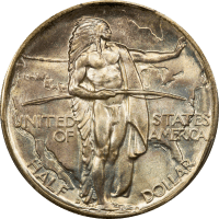 1937-D Oregon Commemorative Half Dollar (50c) Obverse Image