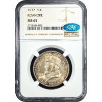1937 Roanoke Commem Half Dollar (50c) SLAB Image