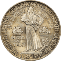 1937 Roanoke Commem Half Dollar (50c) REVERSE Image