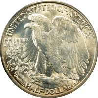 1937-S Walking Liberty Half Dollar (50c) OGH Reverse Image