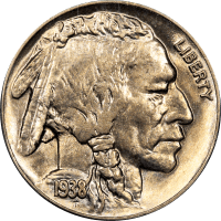 1938-D Buffalo Nickel (5c) Rattler Obverse Image