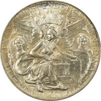 1938-D Texas Commemorative Half Dollar (50c) Reverse Image