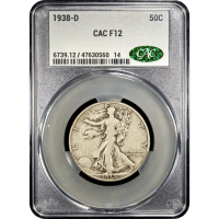 1938-D Walking Liberty Half Dollar (50c) Obverse Slab Image