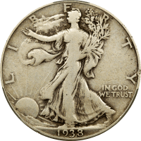 1938-D Walking Liberty Half Dollar (50c) Obverse Image