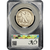 1938-D Walking Liberty Half Dollar (50c) Reverse Slab Image