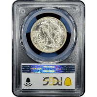 1938-D Walking Liberty Half Dollar (50c) Reverse Slab Image