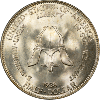 1938 New Rochelle Commemorative Half Dollar (50c) OGH Reverse Image