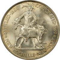 1938 New Rochelle Commemorative Half Dollar (50c) Obverse Image