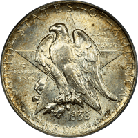 1938 Texas Commemorative Half Dollar (50c) OGH Obverse Image