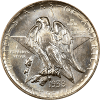 1938 Texas Commemorative Half Dollar (50c) Obverse Image