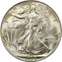 1938 Walking Liberty Half Dollar (50c) Rattler Obverse Image