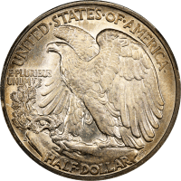 1939-D Walking Liberty Half Dollar (50c) Reverse Image