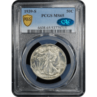 1939-S Walking Liberty Half Dollar (50c) SLAB Image
