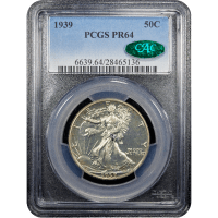 1939 Walking Liberty Half Dollar (50c) Obverse Slab Image