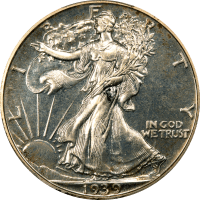 1939 Walking Liberty Half Dollar (50c) Obverse Image