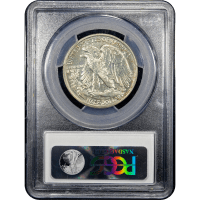 1939 Walking Liberty Half Dollar (50c) Reverse Slab Image
