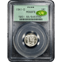 1941-D Mercury Dime (10c) OGH SLAB Image