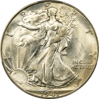 1941-D Walking Liberty Half Dollar (50c) OBVERSE Image