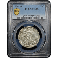 1941-S Walking Liberty Half Dollar (50c) SLAB Image