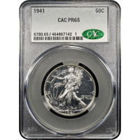 1941 Walking Liberty Half Dollar (50c) Obverse Slab Image