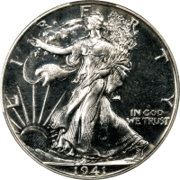 1941 Walking Liberty Half Dollar (50c) Obverse Image