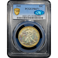 1941 Walking Liberty Half Dollar (50c) Obverse Slab Image