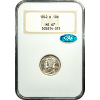 1942-D Mercury Dime (10c) SLAB Image