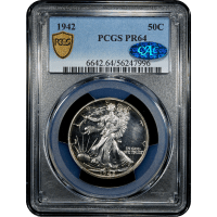 1942 Walking Liberty Half Dollar (50c) Obverse Slab Image