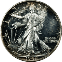 1942 Walking Liberty Half Dollar (50c) Obverse Image