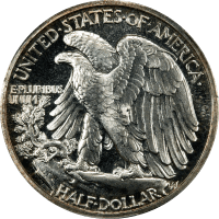 1942 Walking Liberty Half Dollar (50c) Reverse Image