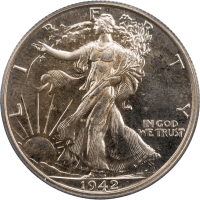 1942 Walking Liberty Half Dollar (50c) OBVERSE Image