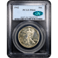 1942 Walking Liberty Half Dollar (50c) SLAB Image