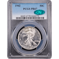 1942 Walking Liberty Half Dollar (50c) Obverse Slab Image