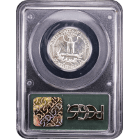 1942 Washington Quarter (25c) OGH Reverse Slab Image