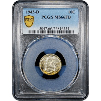 1943-D Mercury Dime (10c) SLAB Image