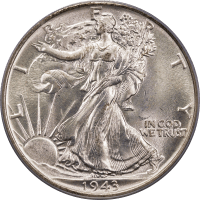 1943 Walking Liberty Half Dollar (50c) Obverse Image