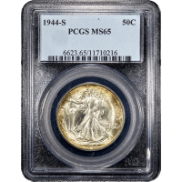 1944-S Walking Liberty Half Dollar (50c) Obverse Slab Image