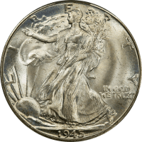 1945-D Walking Liberty Half Dollar (50c) Obverse Image